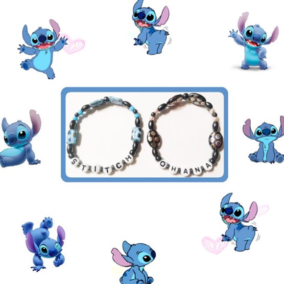 Disney Jewelry Disney Stitch Ohana Inspired Beaded Bracelet Set